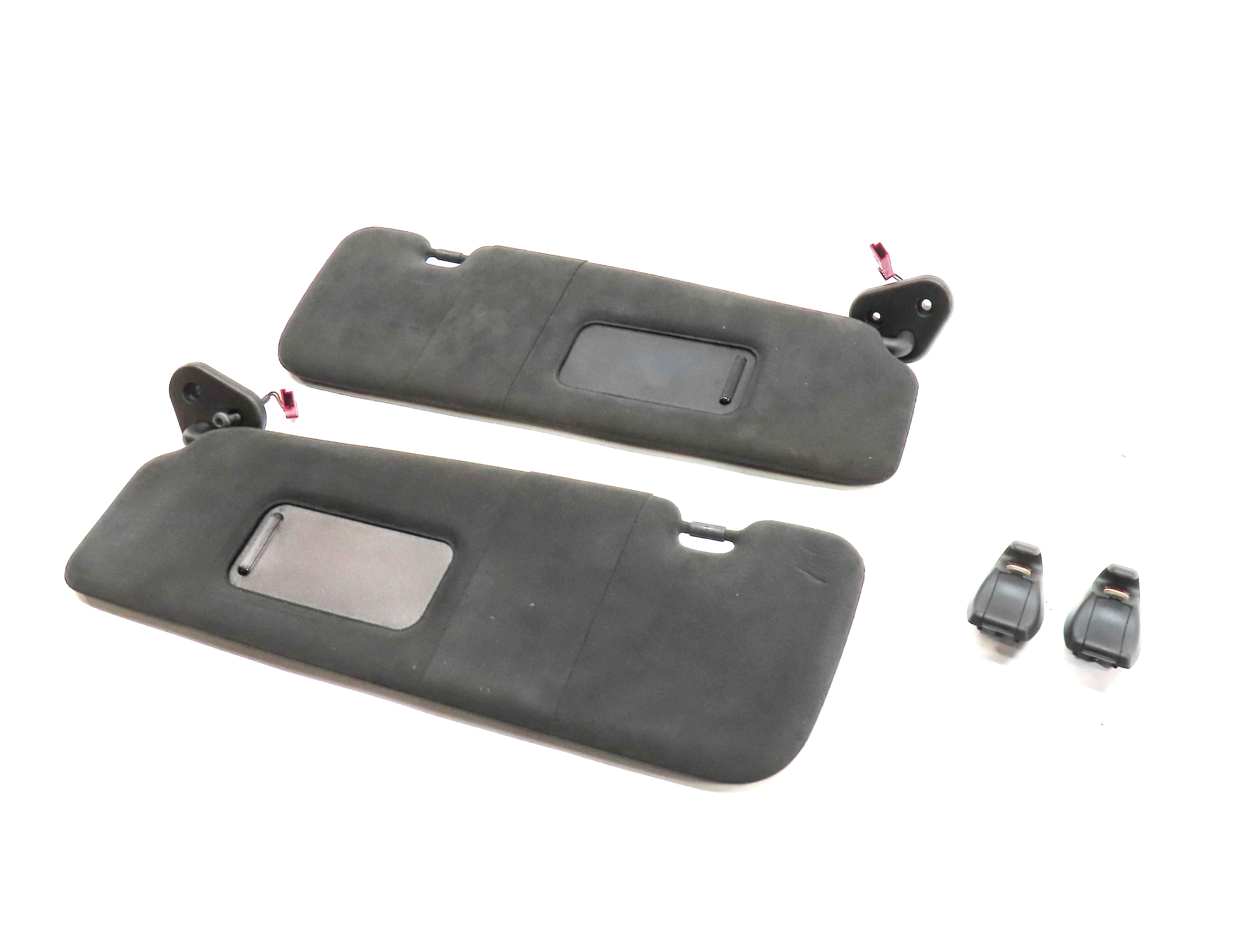 12-19 BMW 640i 650i M6 F06 F12 LEFT/RIGHT SUNVISOR SET (Black) — exact item pictured